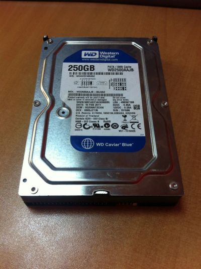 Лот: 10972633. Фото: 1. 250 ГБ жесткий диск 3.5 Western... Жёсткие диски (HDD)