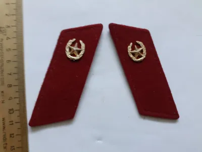 Лот: 24847611. Фото: 1. петлицы шинельные,краповые. Нашивки, шевроны, погоны