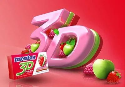 Лот: 3839002. Фото: 1. Жевательная резинка Mentos 3D... Жевательная резинка