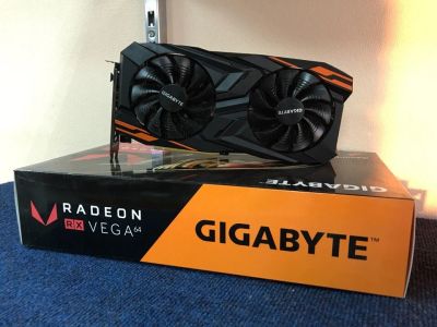 Лот: 13037825. Фото: 1. 8192Mb AMD Radeon RX Vega 64 Gigabyte... Видеокарты