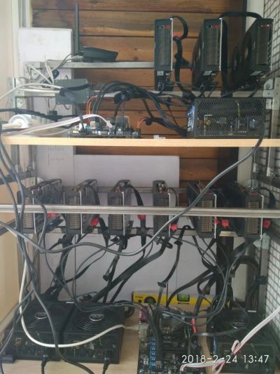 Лот: 11210671. Фото: 1. Майнинг ферма на 9 Saphir Radeon... Майнинг фермы, товары для майнинга