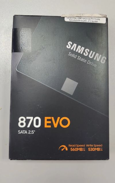 Лот: 20859379. Фото: 1. SSD Samsung 870 EVO 250GB новый... SSD-накопители
