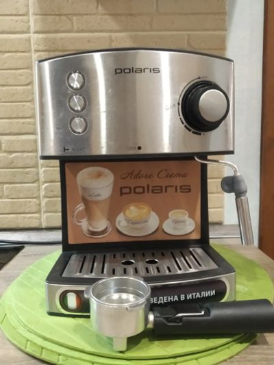 Лот: 14941873. Фото: 1. Кофеварка Polaris PCM 1520AE Adore... Чайники, кофемашины, кулеры