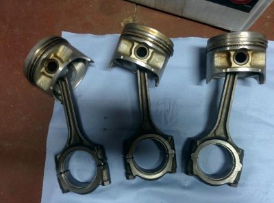 Лот: 7137854. Фото: 1. Шатун и поршень на Honda 90. Запчасти для лодок, катеров, лодочных моторов