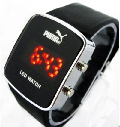 Лот: 4970435. Фото: 1. Часы PUMA LED watch (черный). Подарки на 23 февраля