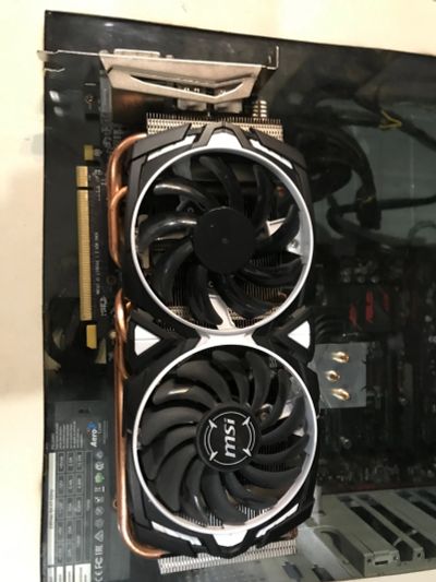 Лот: 19569863. Фото: 1. Видеокарта rx 470 4gb msi armor. Видеокарты