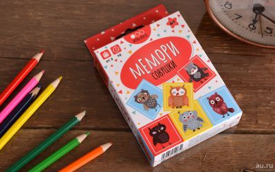 Лот: 12981193. Фото: 1. Muravey Games: Мемори "Совушки... Настольные игры, карты