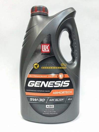 Лот: 8857534. Фото: 1. Лукойл Genesis Armortech 5w30... Масла, жидкости