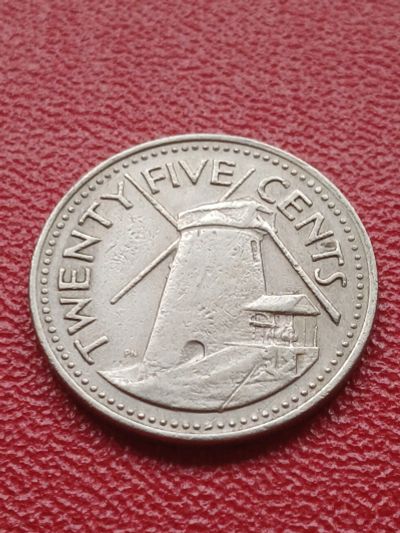 Лот: 22170362. Фото: 1. Барбадос 25 центов 1973. Америка