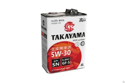 Лот: 15465075. Фото: 1. Takayama 5W-30 4л. (ж.б.). Масла, жидкости