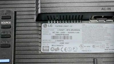 Лот: 8527600. Фото: 1. LG 19" L194WT-BF Разбита матрица... ЖК-мониторы