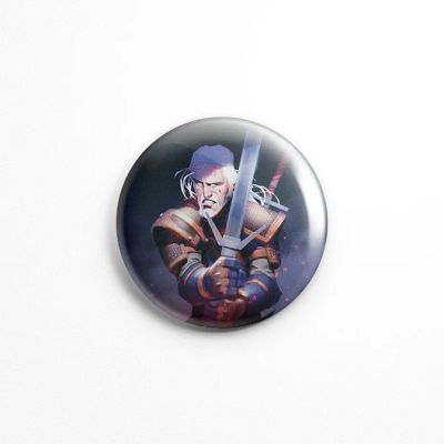 Лот: 10244666. Фото: 1. Значок Witcher Ведьмак №9 Геральт. Сувенирные
