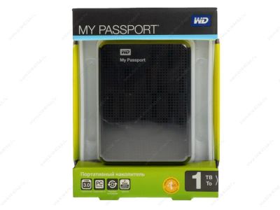 Лот: 3422116. Фото: 1. Внешний HDD WD 1TB My Passport... Внешние жесткие диски