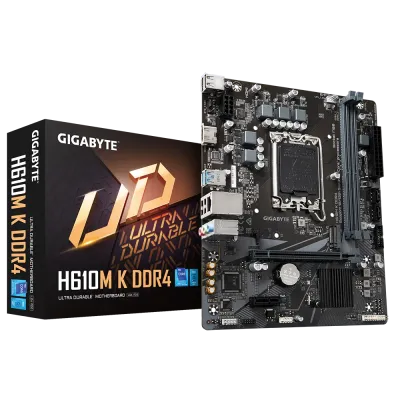 Лот: 21387030. Фото: 1. Gigabyte H610M K DDR4 LGA 1700... Материнские платы