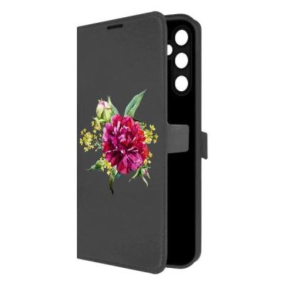 Лот: 25051110. Фото: 1. Чехол Krutoff Eco Book "Цветочная... Чехлы, бамперы