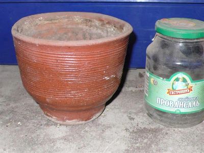 Лот: 1160971. Фото: 1. горшок б/у до 1 л. Кашпо, горшки, вазоны для цветов