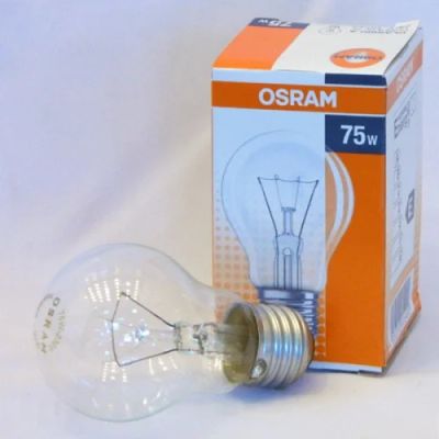 Лот: 6033115. Фото: 1. Лампа накаливания Osram 75W E27... Другое освещение