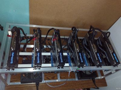 Лот: 13366069. Фото: 1. Майнинг Ферма Sapphire RX580 6шт... Майнинг фермы, товары для майнинга