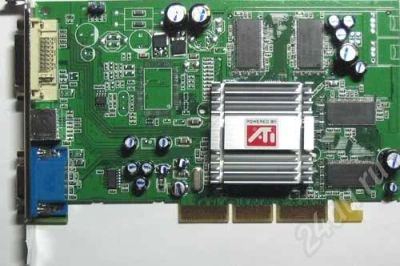 Лот: 223909. Фото: 1. Видеокарта (agp 8x) radeon 9200... Видеокарты