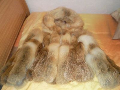 Лот: 557345. Фото: 1. Лисья шуба. Верхняя одежда