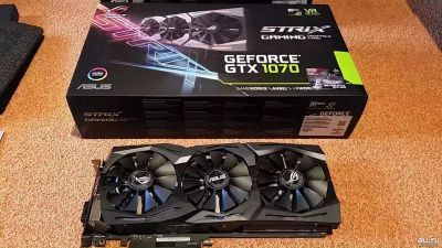 Лот: 15588966. Фото: 1. Asus gtx 1070 strix. Видеокарты