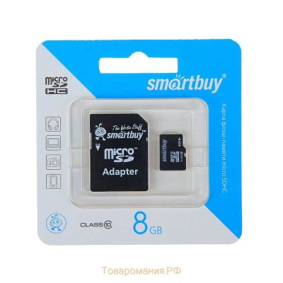 Лот: 11860832. Фото: 1. Карта памяти microSDHC 8Gb Smart... USB-флеш карты