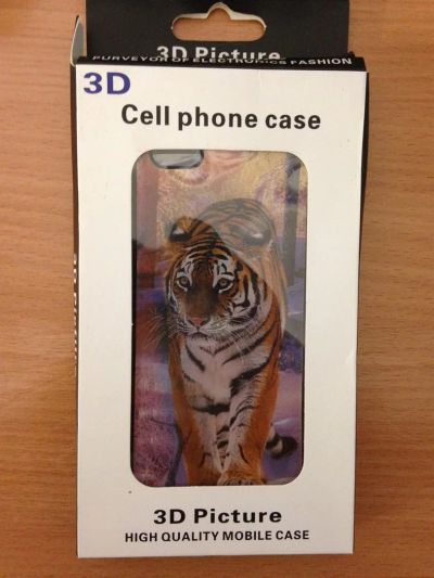 Лот: 3461685. Фото: 1. Чехол тигр 3D рисунок iPhone 5. Чехлы, бамперы