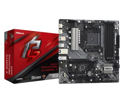 Лот: 17138965. Фото: 1. Материнская плата ASRock B550M... Материнские платы