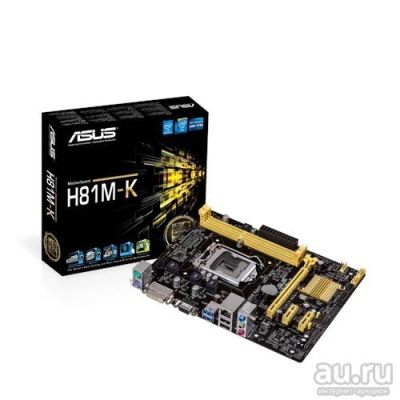 Лот: 9039501. Фото: 1. Материнская плата ASUS H81M-K... Материнские платы