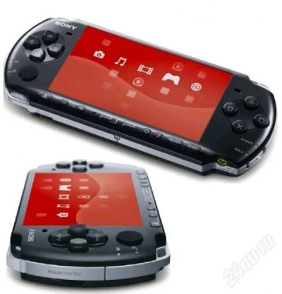 Лот: 737833. Фото: 1. psp slim 3000 black, прошита... Консоли