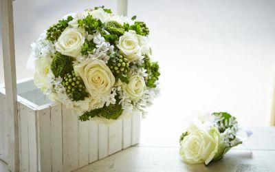 Лот: 6830471. Фото: 1. Свадебный букет невесты. Лот 974. Свежие цветы