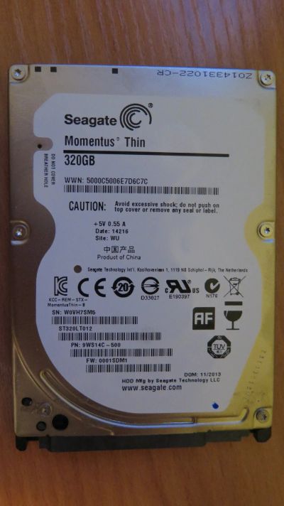 Лот: 15478849. Фото: 1. Жесткий диск Seagate Momentus... Жёсткие диски (HDD)