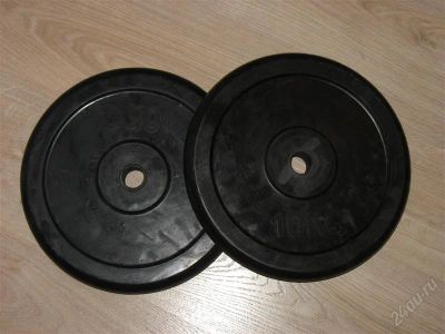 Лот: 1781164. Фото: 1. Блины 10 кг 24мм. Штанги, блины