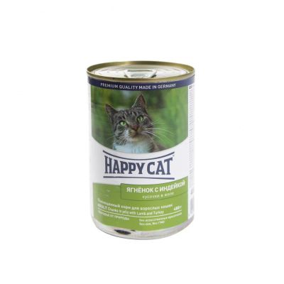 Лот: 10399159. Фото: 1. Корм Happy Cat Для Кошек Ягненок... Корма
