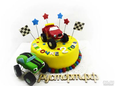 Лот: 9405614. Фото: 1. Торт "Вспыш и Огурчик". Торты, пирожные