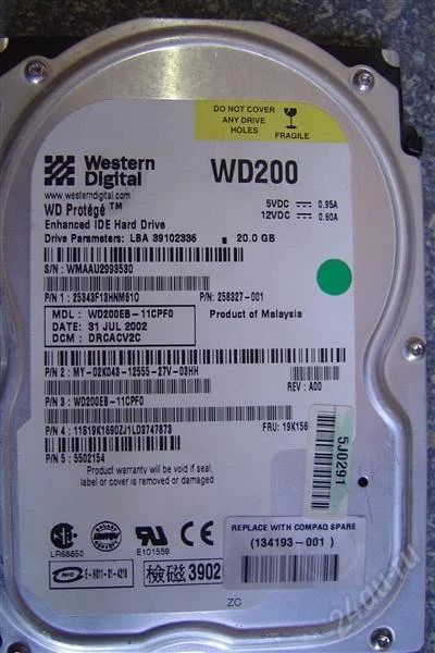 Лот: 1025400. Фото: 1. HDD 10Gb Western Digital UDMA66. Жёсткие диски