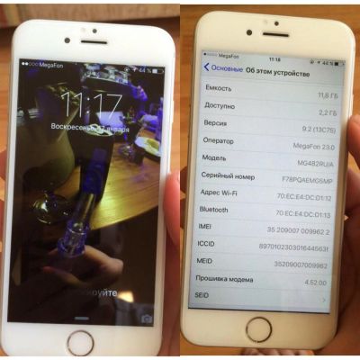 Лот: 6765187. Фото: 1. Iphone 6 16gb. Смартфоны