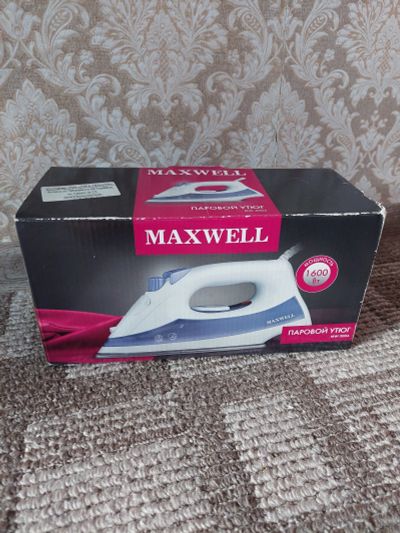 Лот: 17901022. Фото: 1. Утюг Maxwell MW-3004 новый в коробке... Утюги, парогенераторы, отпариватели