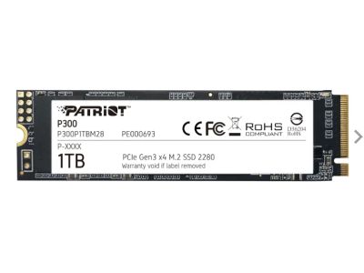 Лот: 17562296. Фото: 1. Patriot SSD P300 M.2 G3 x4 1TB. SSD-накопители