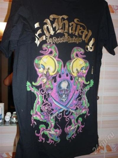 Лот: 769813. Фото: 1. мужская футболка ed hardy. Рубашки, водолазки