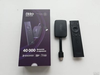 Лот: 16202173. Фото: 1. Okko smart box тв приставка с... Цифровое, спутниковое ТВ