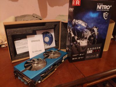 Лот: 23043526. Фото: 1. Sapphire RX 580 nitro+ 8gb Special... Видеокарты