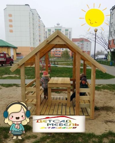 Лот: 15722290. Фото: 1. Беседка 03. Мебель для детских садов