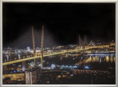 Лот: 21291050. Фото: 1. Картина Владивостокские мосты... Произведения