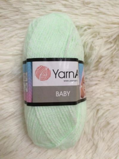 Лот: 9825798. Фото: 1. Пряжа Yarnart Baby , Акрил-100... Ткани, нитки, пряжа