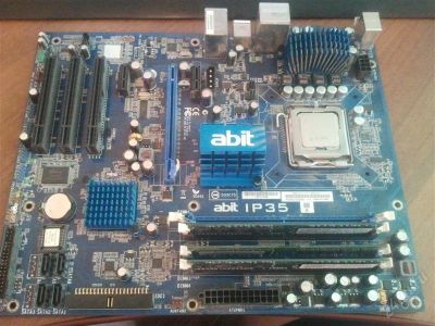 Лот: 2731326. Фото: 1. мать Abit IP35 LGA 755(Socket... Материнские платы