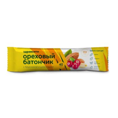 Лот: 25135957. Фото: 1. Здравсити Батончик мюсли орех... Спортивное питание, витамины