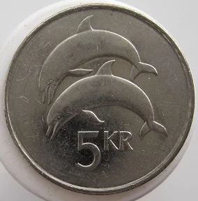 Лот: 8400487. Фото: 1. Исландия 5 крон 1996. Европа
