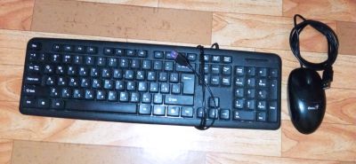Лот: 18454113. Фото: 1. Клавиатура и мышь USB на проводе. Клавиатуры и мыши