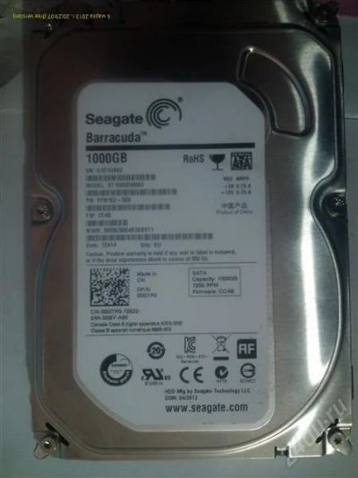 Лот: 2579863. Фото: 1. Продам HDD 1000GB sata 3 Seagate. Жёсткие диски (HDD)